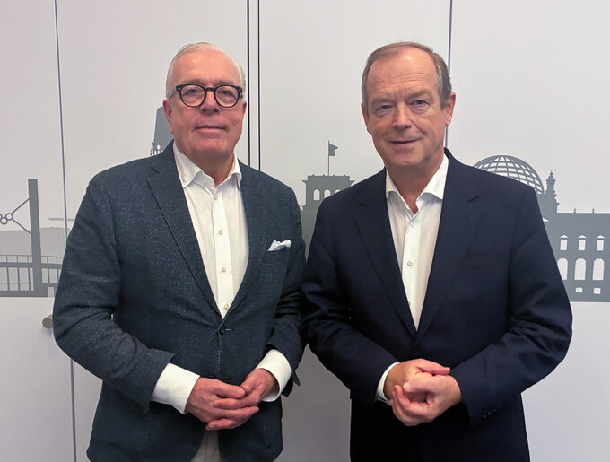 BÄK-Präsident Dr. Klaus Reinhardt und WB-Vorsitzender Prof. Dr. Michael Hallek